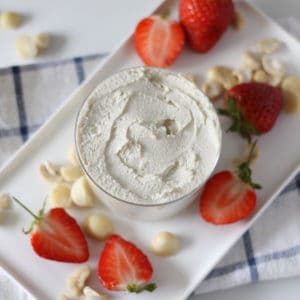 Cultured macadamia & cashew cream cheese