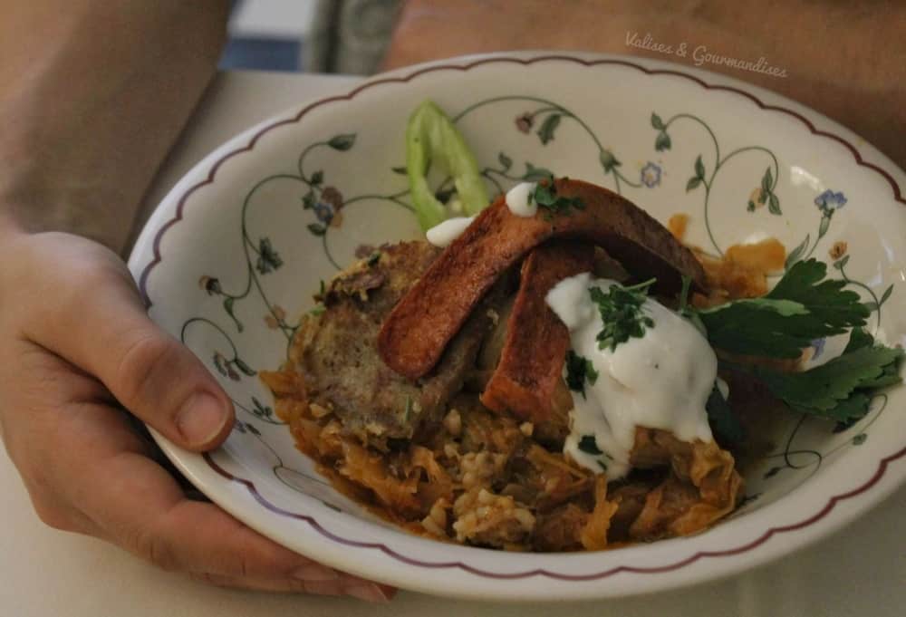 Délicieux repas végane à Napfyenes, Budapest