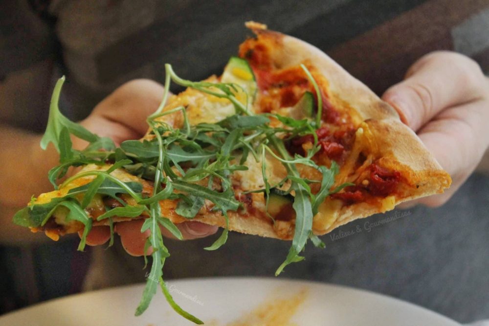 Vegan pizza in Budapest