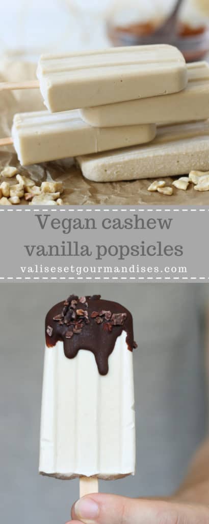 4-ingredient vegan vanilla cashew popsicles
