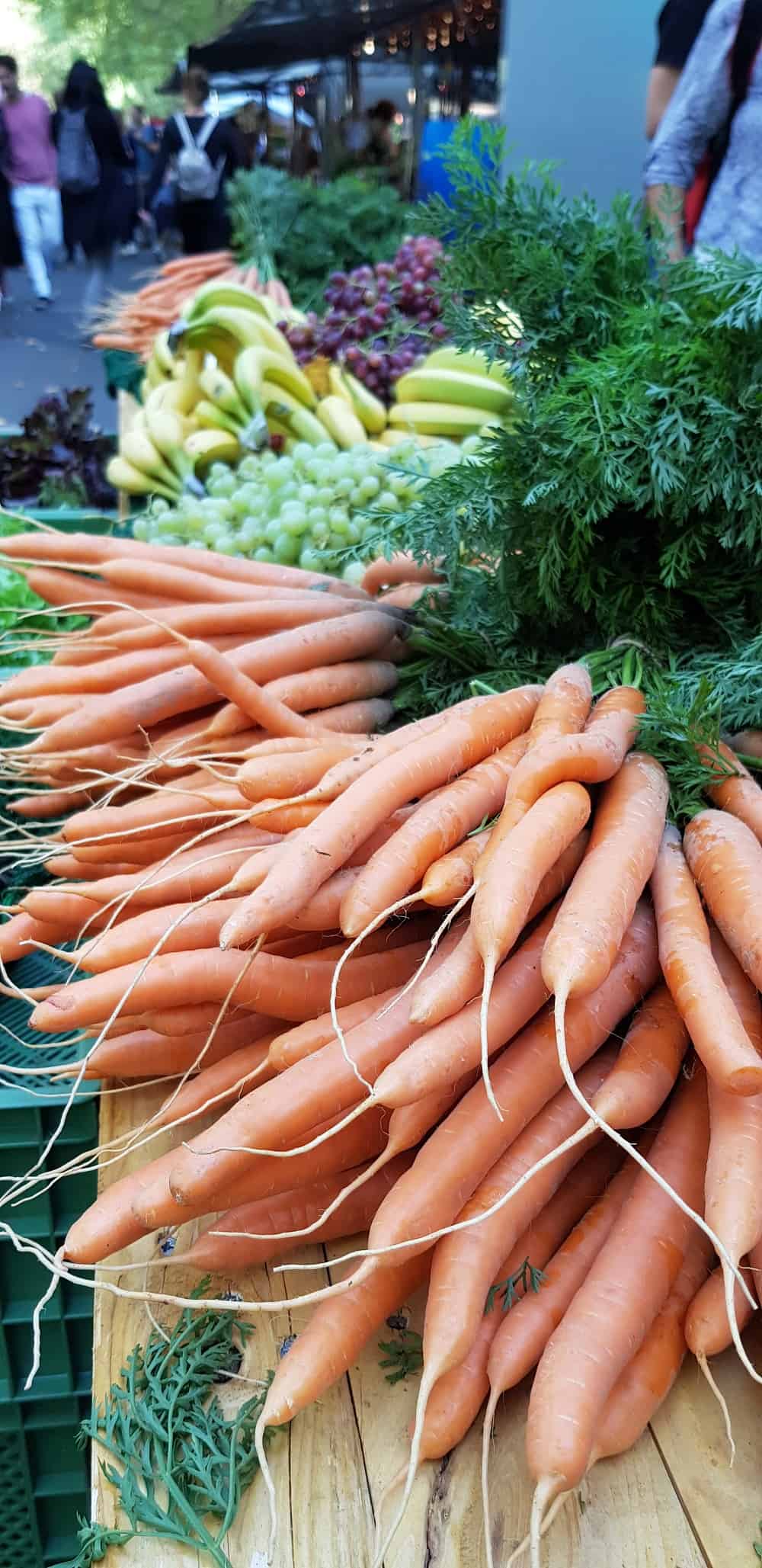 légumes frais au marché