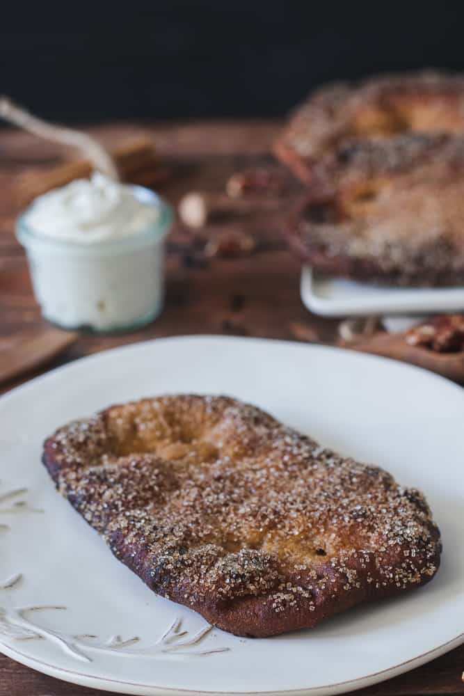 pumpkin beaver tail on a plate 