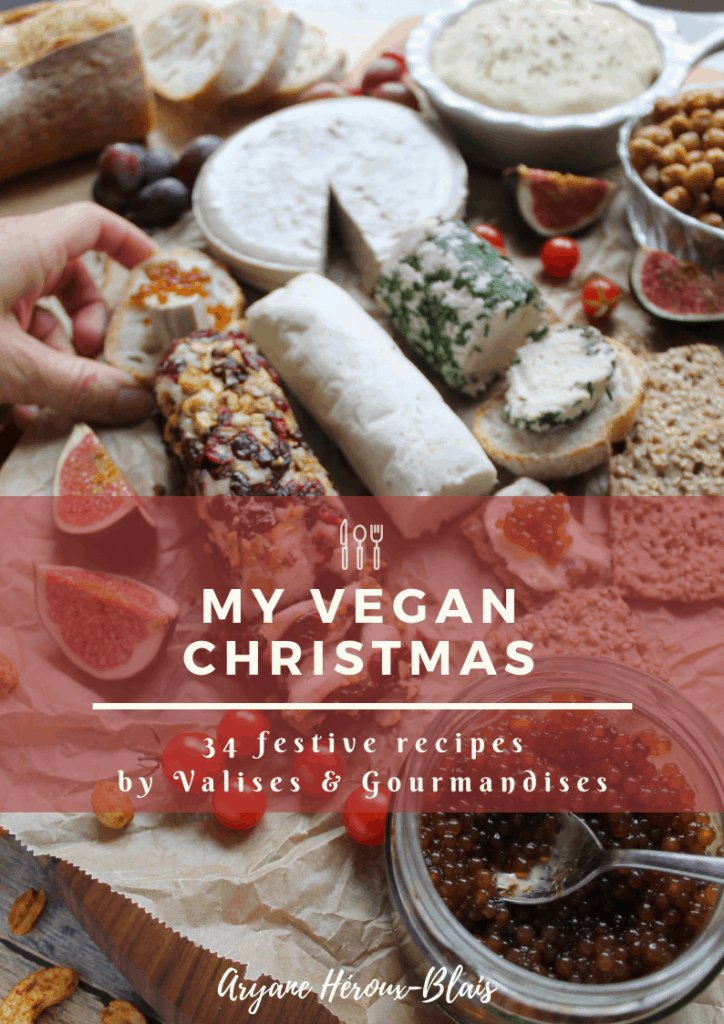vegan cheese platter as cover of My Vegan Christmas eBook